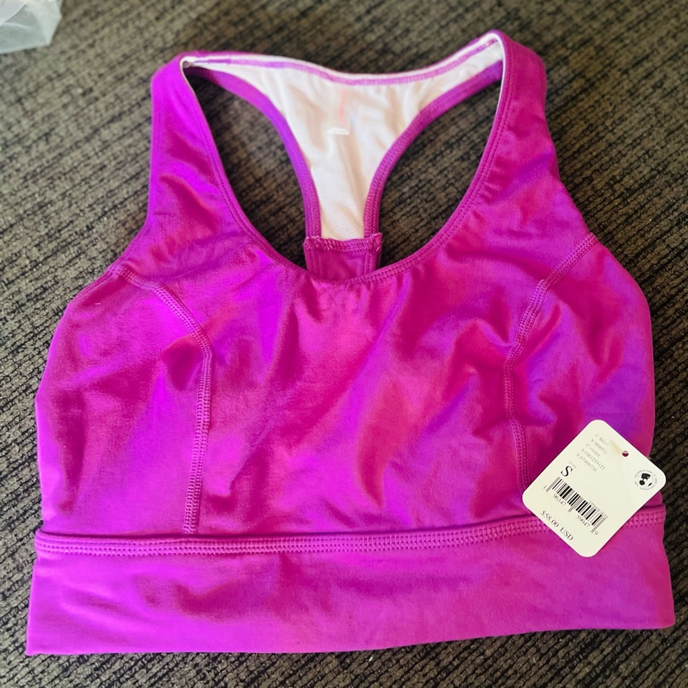 Free People Vibrant Violet Sports Bra